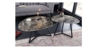 Table basse PETRANO 70cm avec une autre table PETRANO
