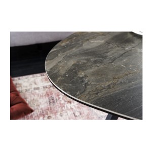 Zoom sur le plateau de la table basse PETRANO 70cm