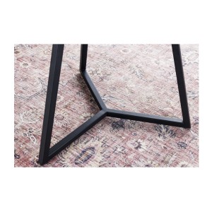 Zoom sur les pieds de la table basse PETRANO 70cm