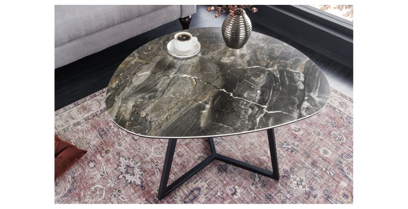 Table basse PETRANO 70cm vue de haut