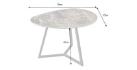 Table basse PETRANO 70cm dimensions