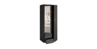 Armoire TOM 2 portes avec miroir et 2 tiroirs gris anthracite 80 cm