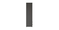 Armoire TOM 2 portes avec miroir et 2 tiroirs gris anthracite 80 cm