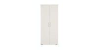 Armoire TOM 2 portes et 2 tiroirs blanche 80 cm