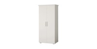 Armoire TOM 2 portes et 2 tiroirs blanche 80 cm