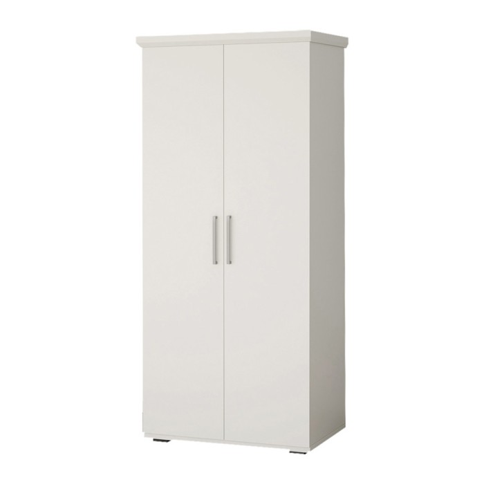 Schrank TOM mit 2 Türen und 2 Schubladen, weiß, 80 cm