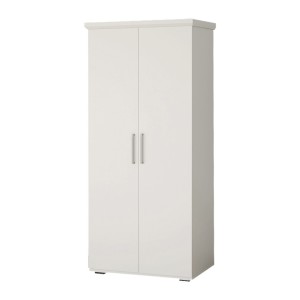 Armoire TOM 2 portes et 2 tiroirs blanche 80 cm