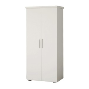 Armoire TOM 2 portes et 2 tiroirs blanche 80 cm