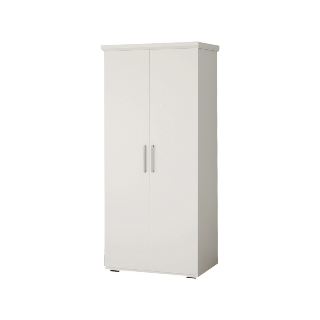 Armoire TOM 2 portes et 2 tiroirs blanche 80 cm