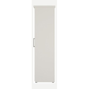 Armoire TOM 3 portes blanche mate avec penderie 120 cm