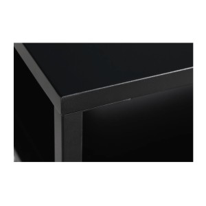Zoom sur le coin de la table basse KORUM 70cm