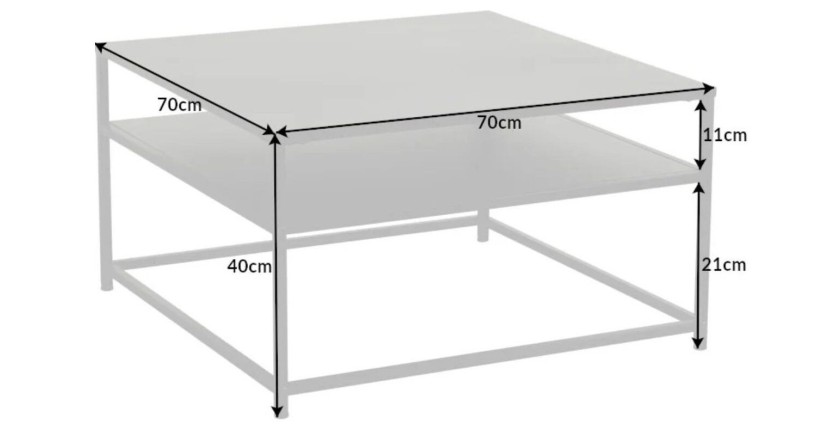 Table basse KORUM 70cm dimensions