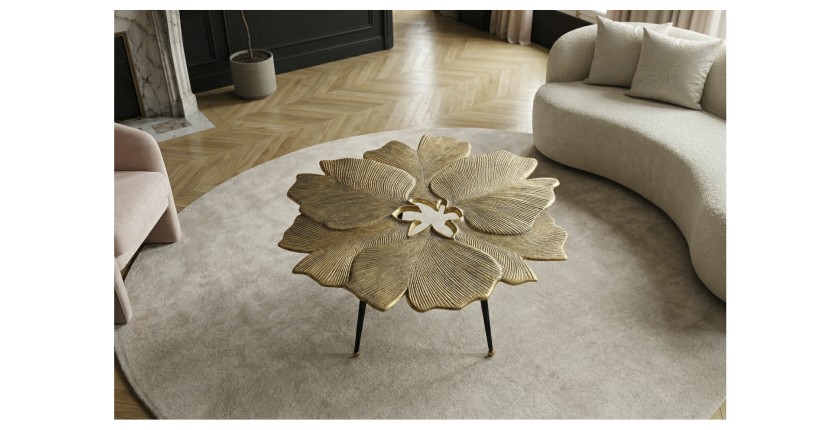 Table basse LOTUSIA vue de haut zoomé