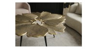 Zoom sur le plateau de la table basse LOTUSIA