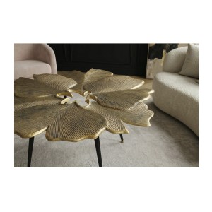 Zoom sur le plateau de la table basse LOTUSIA