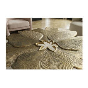 Zoom sur les détails du plateau de la table basse LOTUSIA