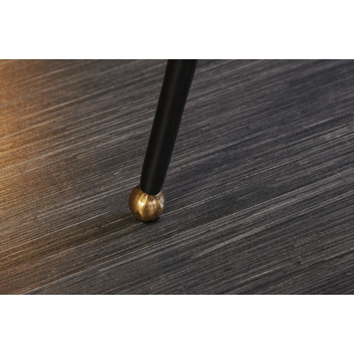 Tavolino basso LOTUSIA dorato 95 cm in alluminio con piano a forma di fiore design