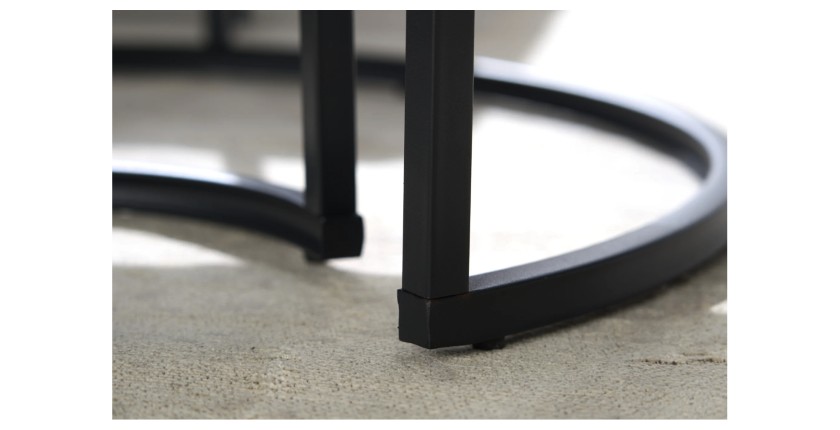 Zoom sur les pieds des tables basses VELTO