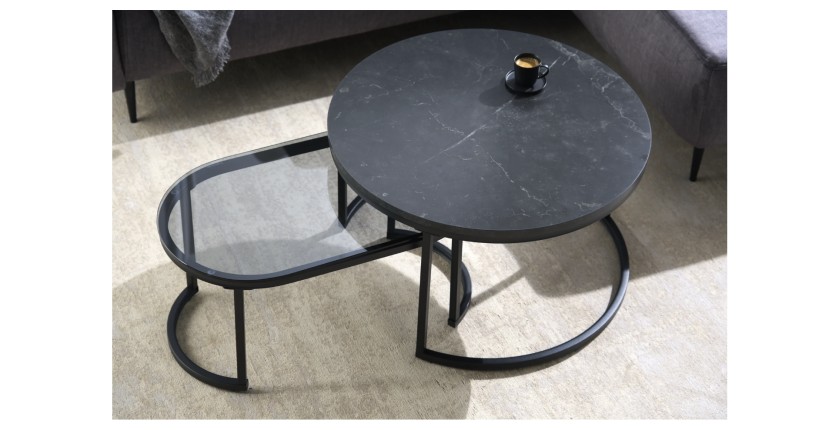 Tables basses VELTO vue de haut