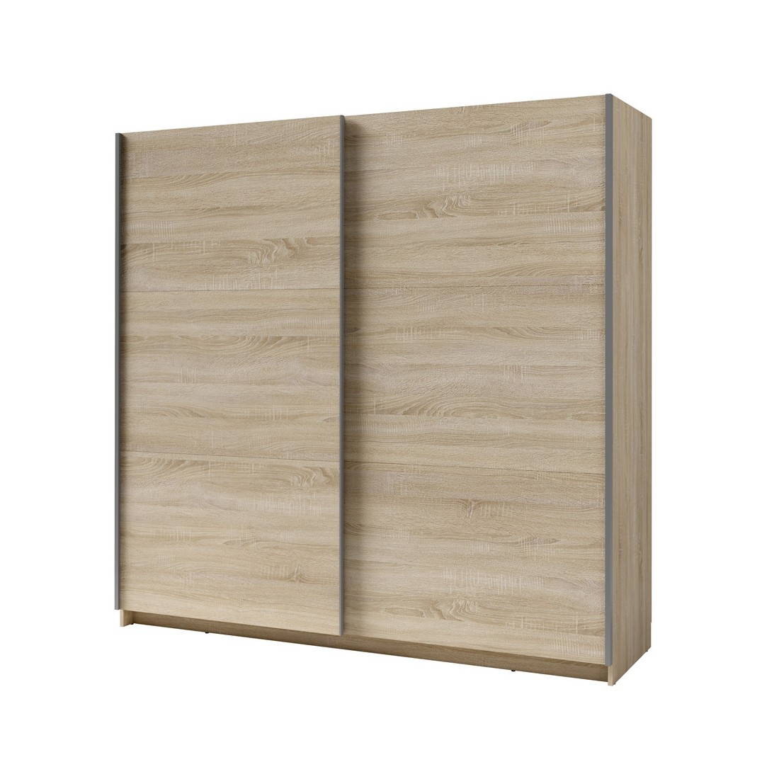 Armoire, garde robe 200 cm 2 portes coulissantes - chêne sonoma - Collection ARSALA