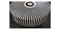 Zoom sur le plateau de la table basse ZEBRY 60cm