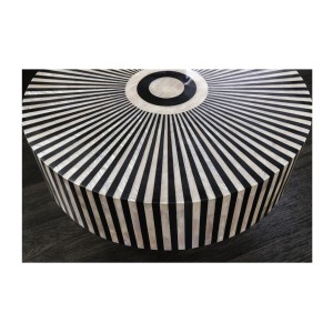 Zoom sur le plateau de la table basse ZEBRY 60cm