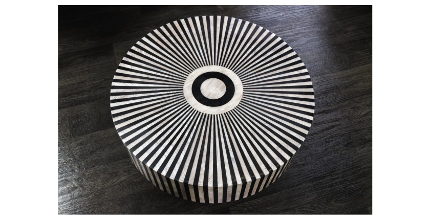 Table basse ZEBRY 60cm vue de haut
