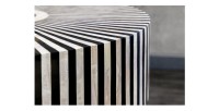 Zoom sur le côté de la table basse ZEBRY 60cm