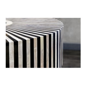 Zoom sur le côté de la table basse ZEBRY 60cm