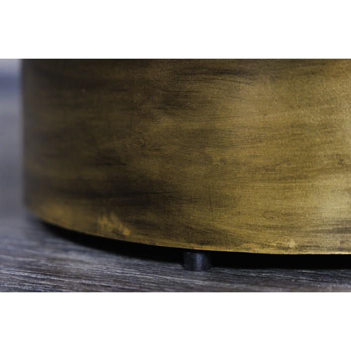 Tavolino basso rotondo ZEBRY 60 cm nero e bianco – Design grafico contemporaneo