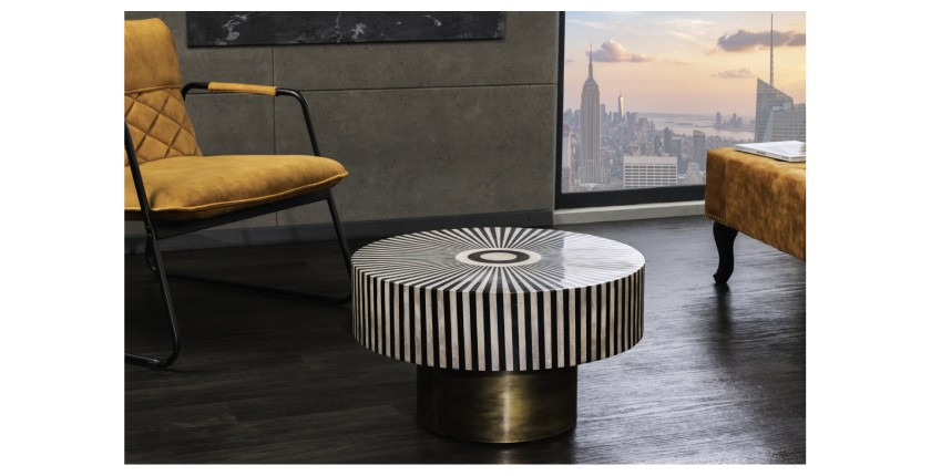 Table basse ZEBRY 60cm vue de face