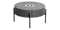 Table basse ZEBRY 64cm sur fond blanc