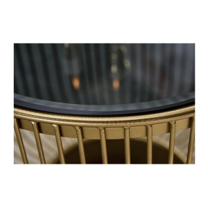 Zoom sur le plateau de la table basse LINEOR 41cm