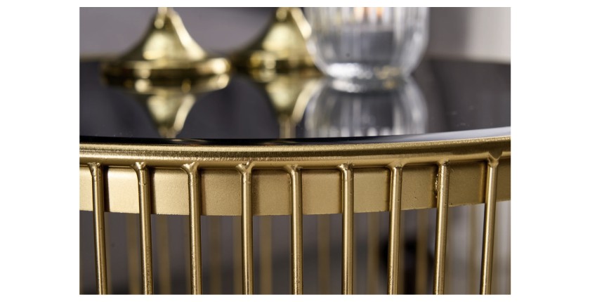 Zoom sur la tranche de la table basse LINEOR 41cm