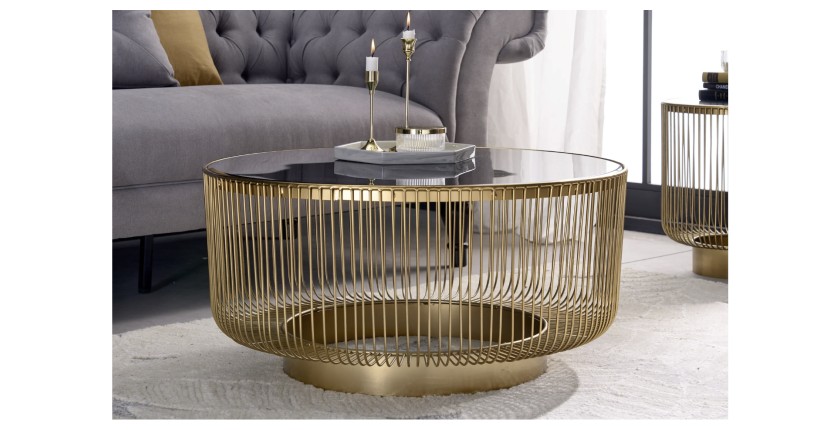 Table basse LINEOR 80cm vue de face