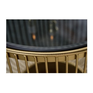 Zoom sur le plateau de la table basse LINEOR 80cm