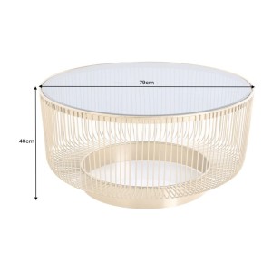 Table basse LINEOR 80cm dimensions