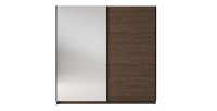 copy of Armadio ARSALA 2 porte scorrevoli con specchio colore noce 151 cm