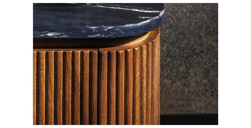 Zoom sur la tranche de la table basse ORION 110cm
