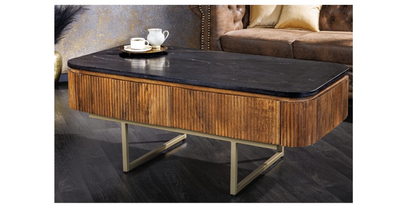 Table basse ORION 110cm vue de face