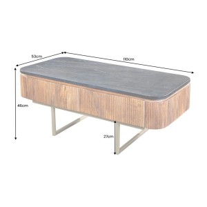 Table basse ORION 110cm dimensions
