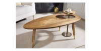 Table basse ORION 110cm avec table d'appoint mise en situation