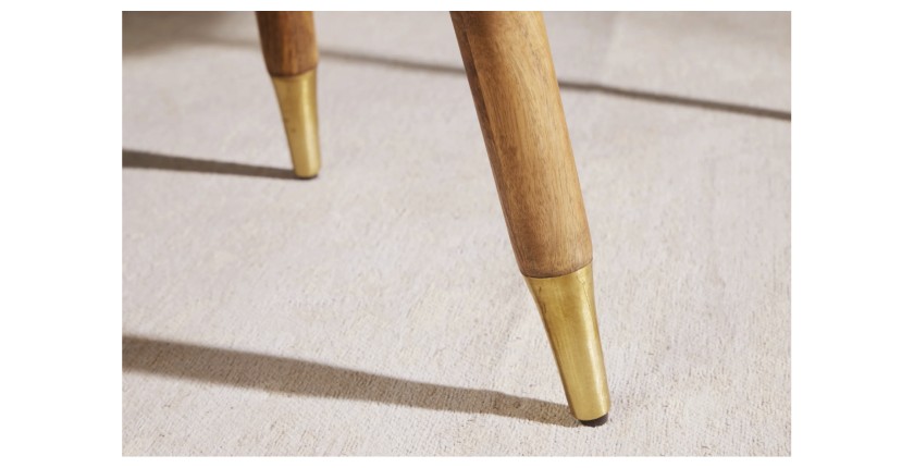 Zoom sur les pieds de la table basse ORION 110cm avec table d'appoint
