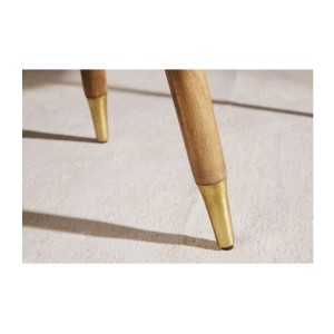 Zoom sur les pieds de la table basse ORION 110cm avec table d'appoint