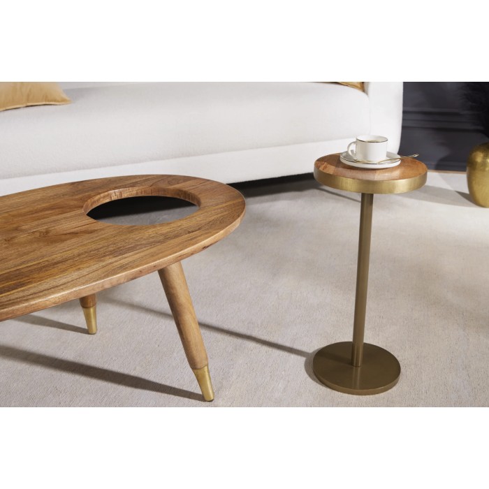 Zoom sur la table d'appoint retirée de la table basse ORION 110cm