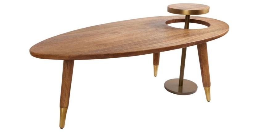 Table basse ORION 110cm avec table d'appoint