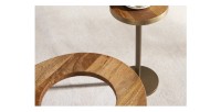 Zoom sur le plateau de la table basse ORION 110cm avec table d'appoint