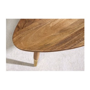 Zoom sur la texture du plateau de la table basse ORION 110cm avec table d'appoint