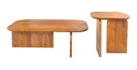Lot de 2 tables basses ORION en acacia massif