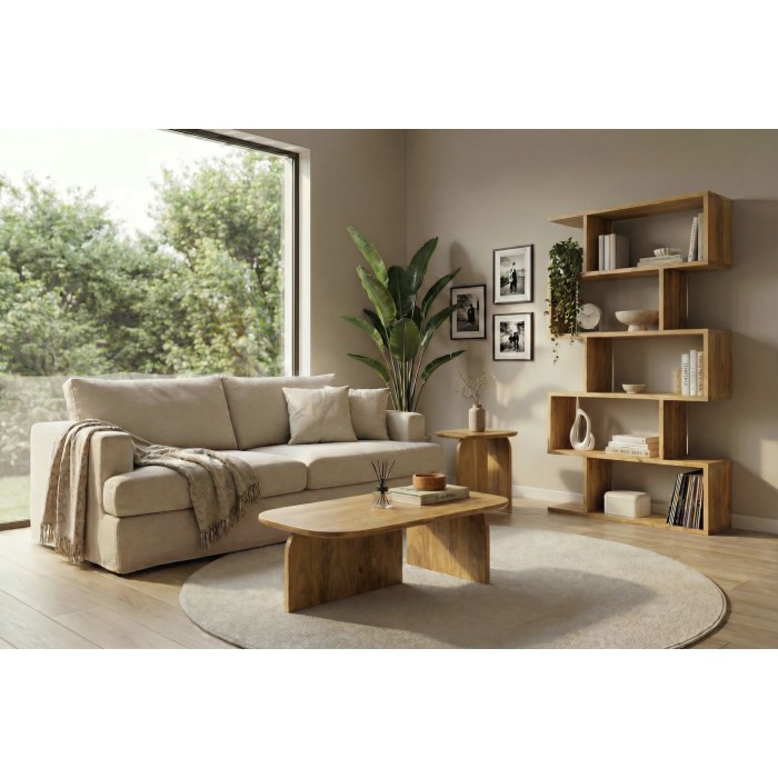 Set von 2 ORION Couchtischen aus massivem Mangoholz